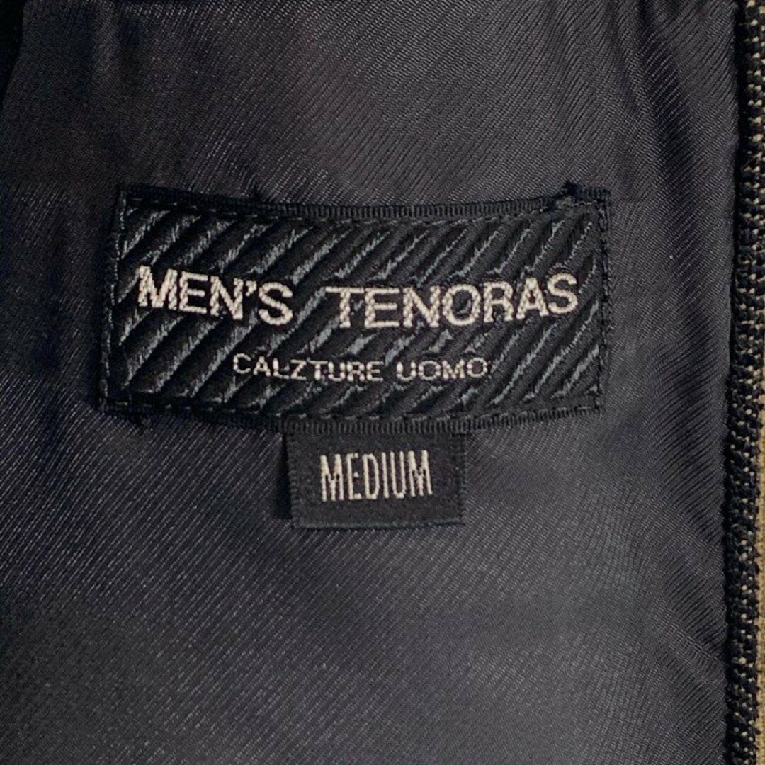 MEN'S TENORAS(メンズティノラス)のMEN'S TENORAS メンズティノラス ノーカラー ストライプジャケット 5B レーヨン ウール Size M メンズのジャケット/アウター(その他)の商品写真