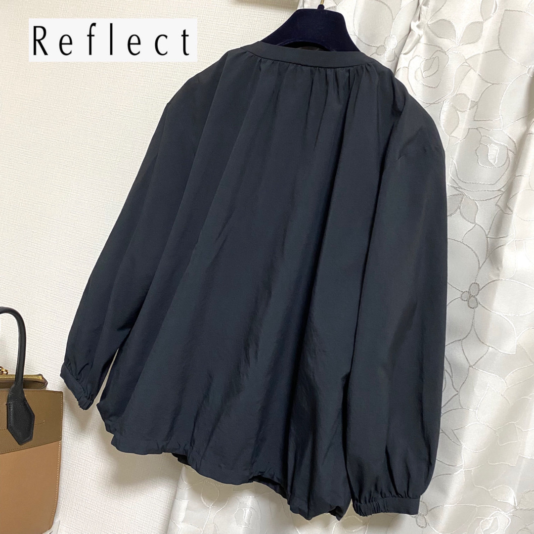 ReFLEcT(リフレクト)の美品 リフレクト ♡ノーカラーブルゾン レディースのジャケット/アウター(ブルゾン)の商品写真