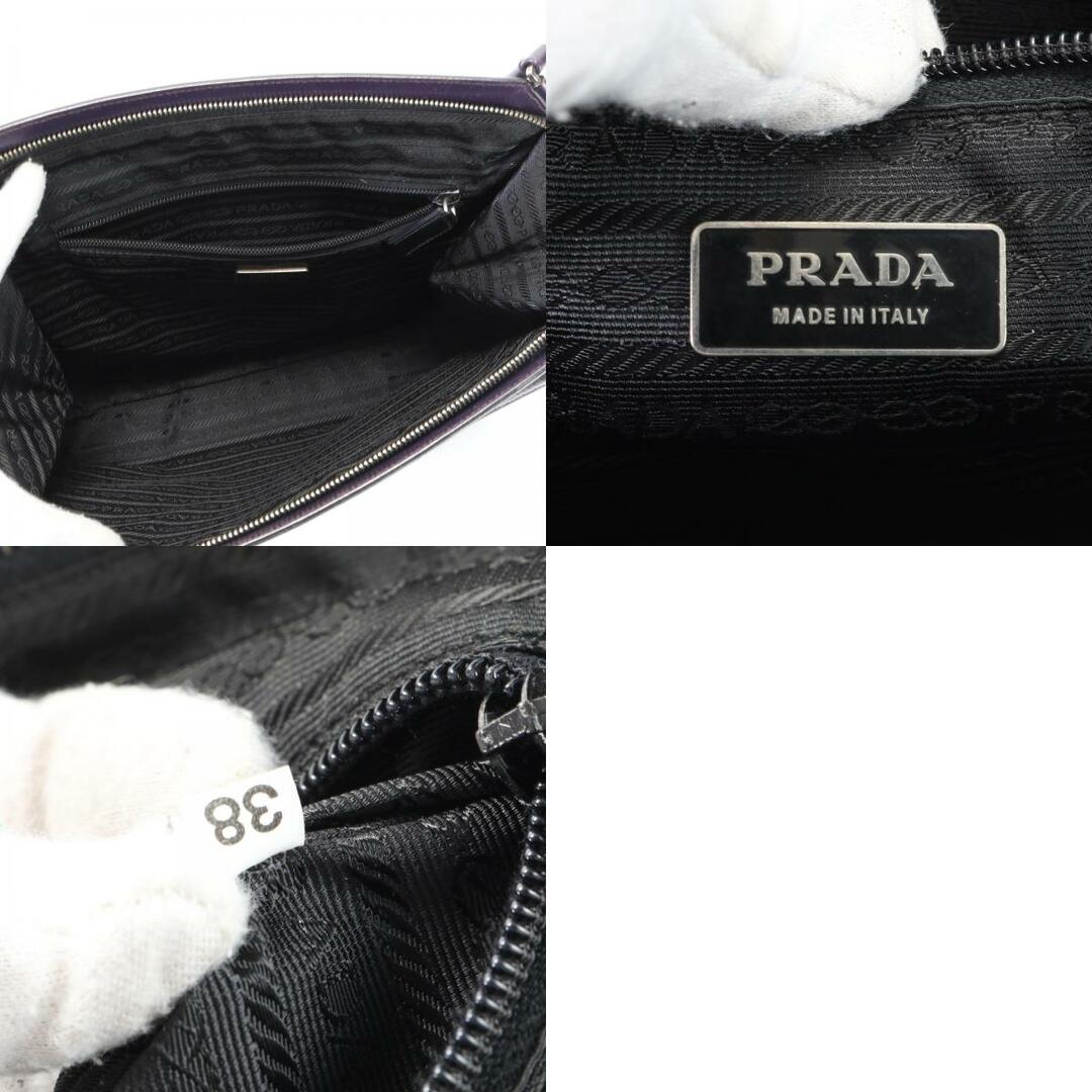 PRADA(プラダ)の美品 プラダ 38 レザー トート バッグ トート トップハンドル ブランド 高級 人気 定番 流行 おしゃれ 婦人 かわいい EEY U32-10 レディースのバッグ(トートバッグ)の商品写真