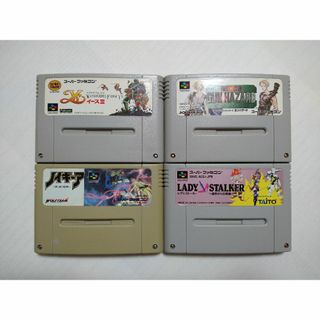 スーパーファミコン(スーパーファミコン)の【SFC】ARPG ４本セット　イース、ノイギーア、レディストーカー 等(家庭用ゲームソフト)