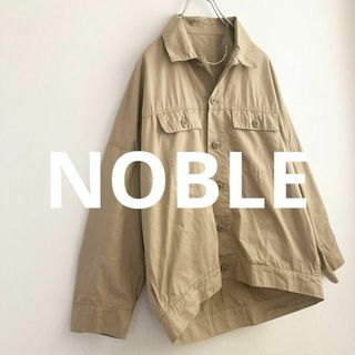 ノーブル(Noble)の★ノーブル★バックロングミリタリーシャツ　ベージュ(シャツ/ブラウス(長袖/七分))