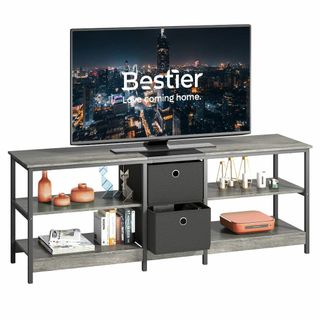 【色: ディープグレー】Bestier テレビ台 テレビボード tv スタンド (その他)