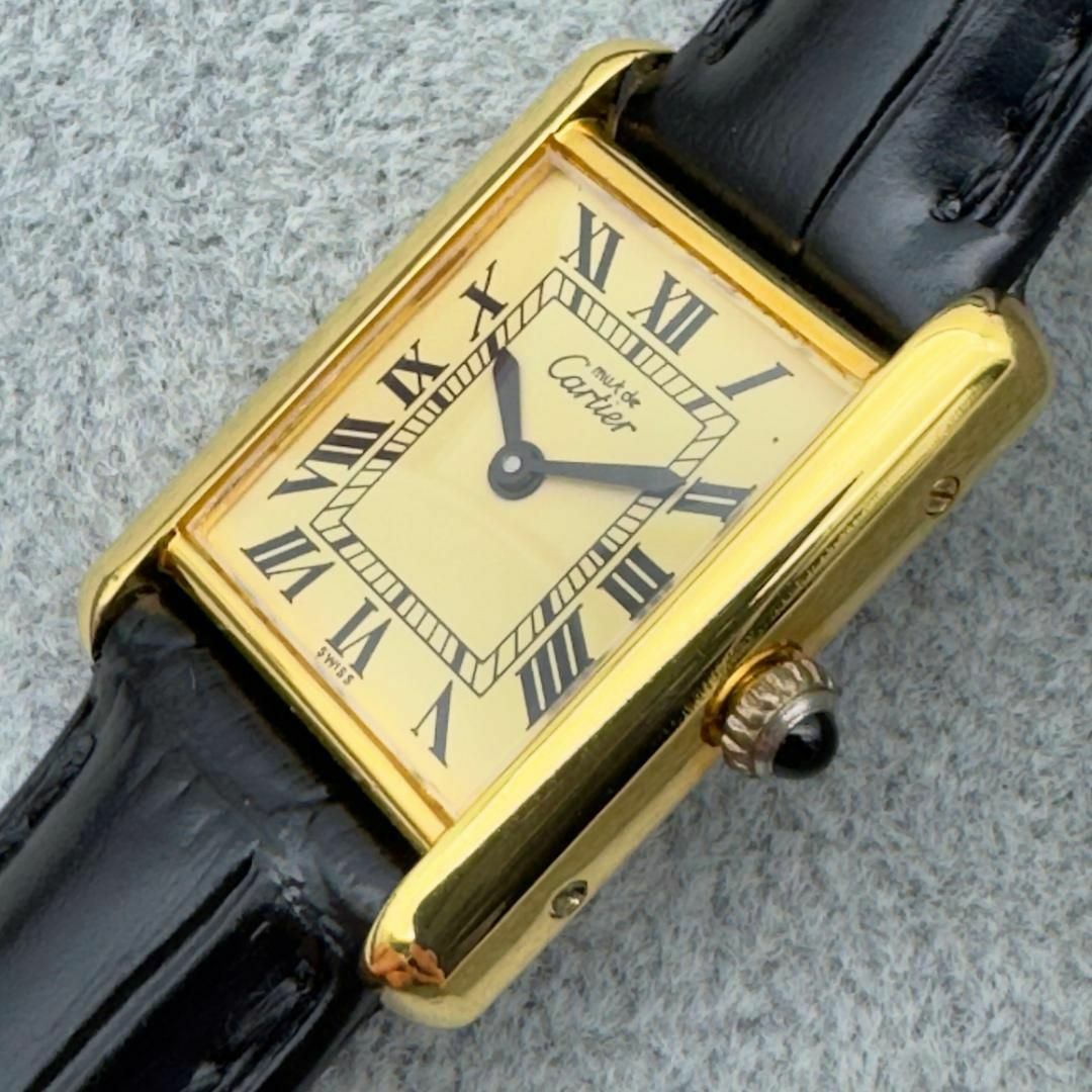 Cartier(カルティエ)の✨貴重✨カルティエ ヴェルメイユ マストタンクSM  手巻 可動 C54 レディースのファッション小物(腕時計)の商品写真