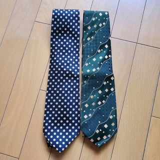 ネクタイ 2本セット 緑 紺 アラ商事 Jelnand メンズ(ネクタイ)
