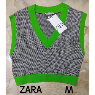 ザラ(ZARA)のタグ付き新品 ZARA ベスト M(ベスト/ジレ)