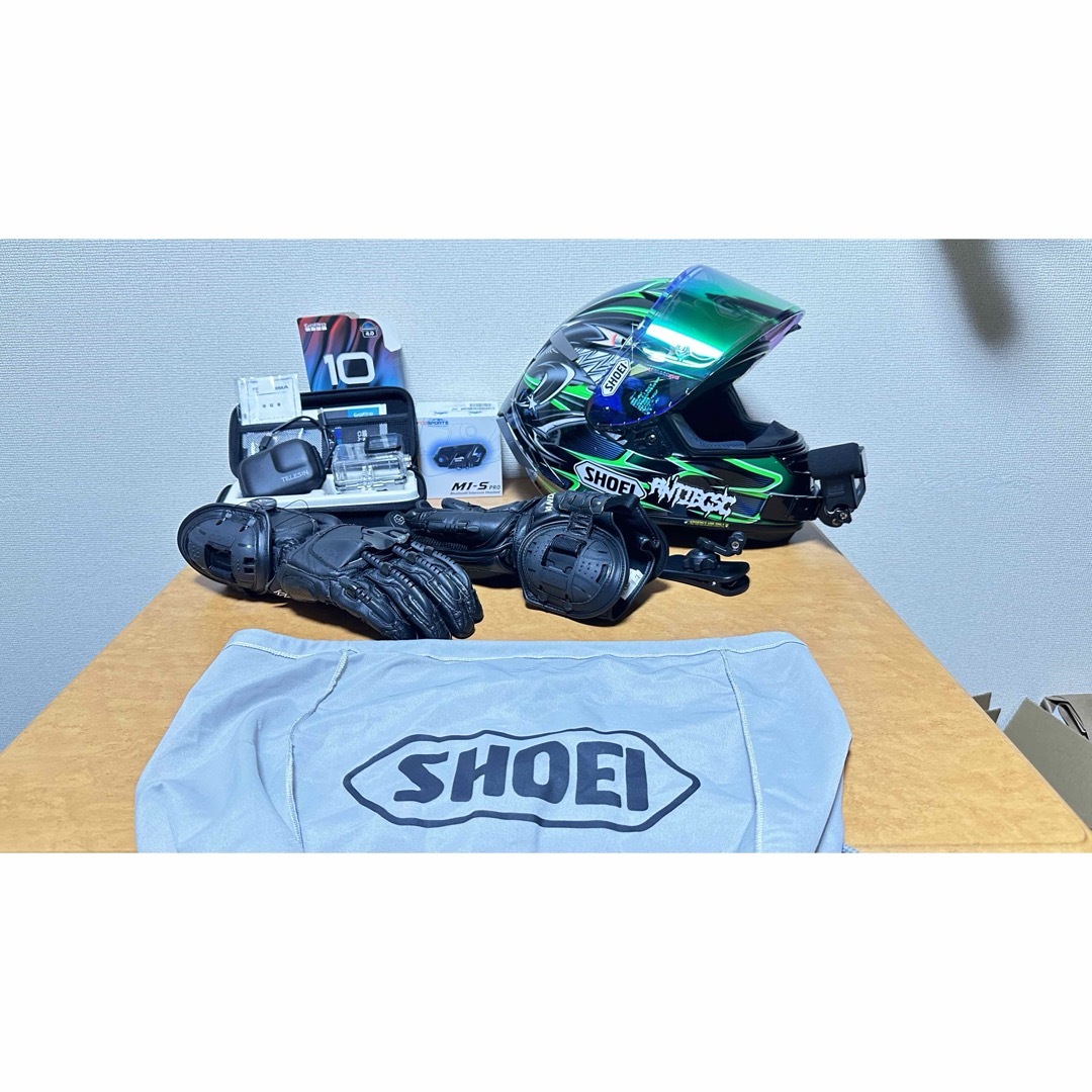 SHOEI(ショウエイ)のX14 GoPro Hero10 インカム グローブ 自動車/バイクのバイク(装備/装具)の商品写真