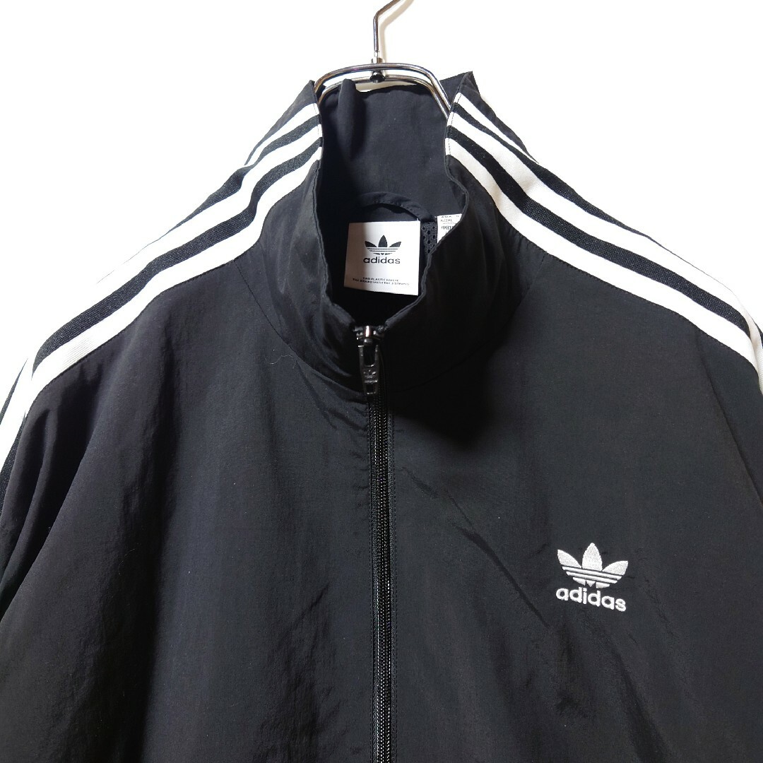 adidas★トラックジャケット★ナイロンジャケット★黒★3XL★男女兼用