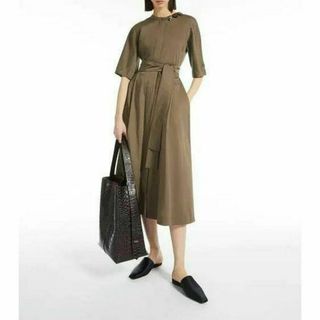 エスマックスマーラ('S Max Mara)の新品 'S Max Mara コットン サテン ドレス 定価11万円(ロングワンピース/マキシワンピース)