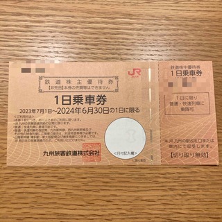 ジェイアール(JR)のJR九州　株主優待券　1枚(鉄道乗車券)