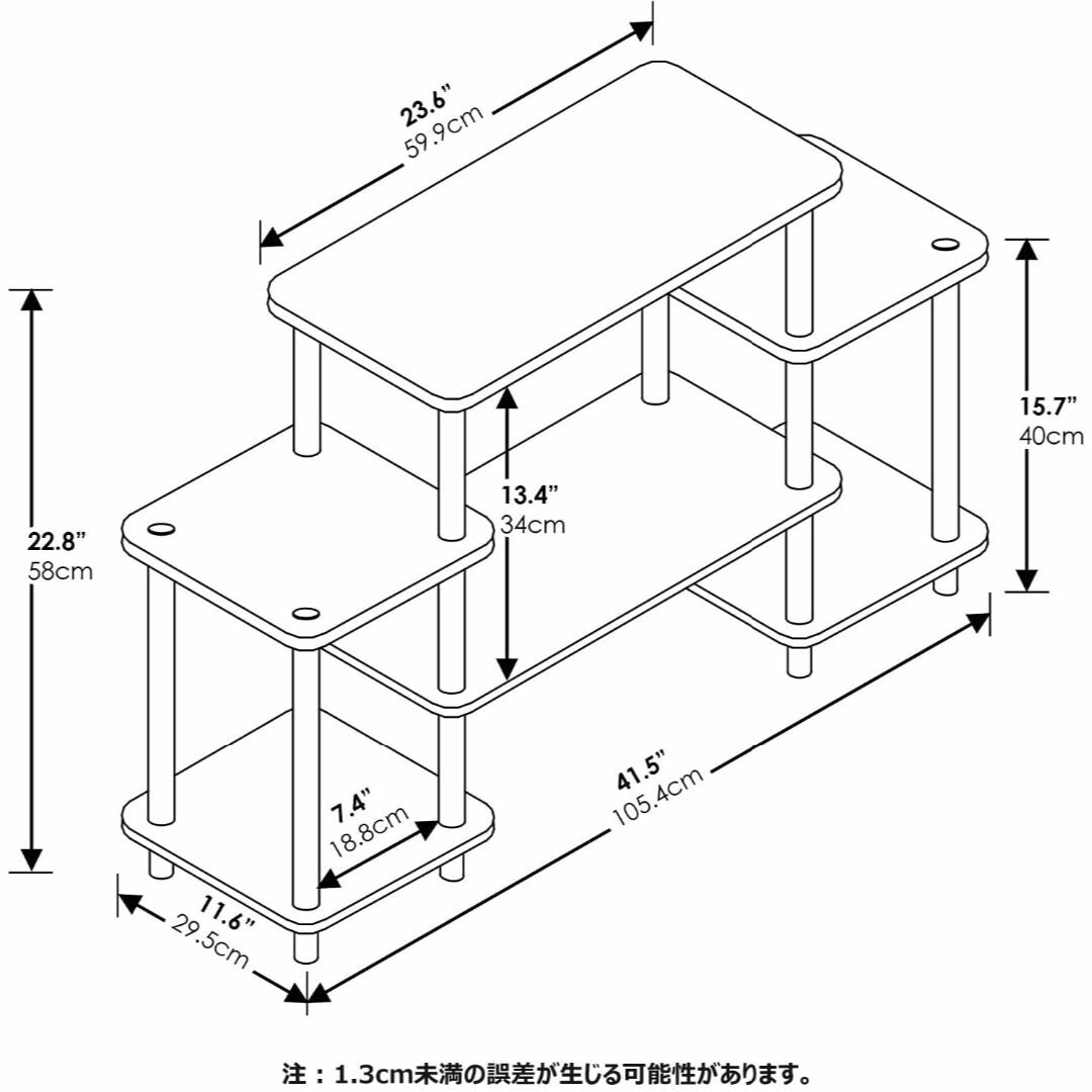 【色: ブラック/グレー】フリノ(Furinno) テレビ台 Turn-N-Tu その他のその他(その他)の商品写真