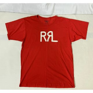 RRL ラルフローレン ひび割れ ロゴ USED ヴィンテージ加工 Tシャツ L