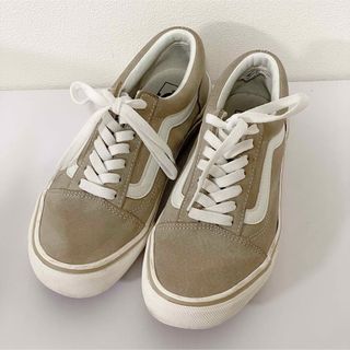 ヴァンズ(VANS)のVANS  OLD SKOOL PLAT  24.0cm スエード ベージュ(スニーカー)