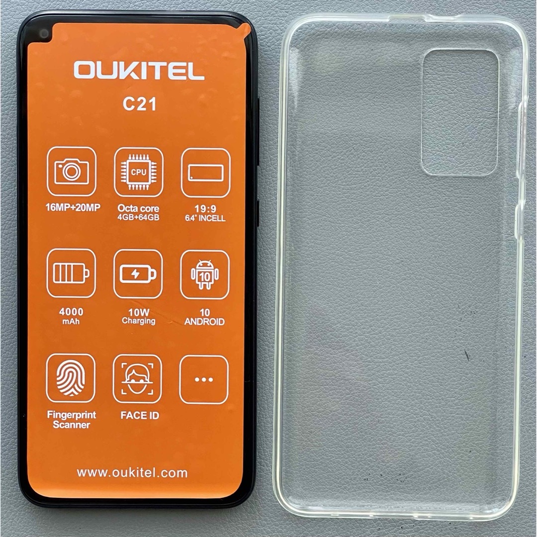 OUKITEL C21  スマートフォン スマホ　本体　Android スマホ/家電/カメラのスマートフォン/携帯電話(スマートフォン本体)の商品写真