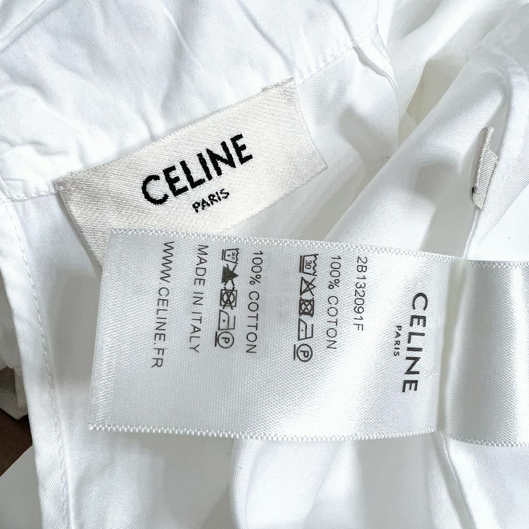 celine(セリーヌ)の★CELINE★現行タグ★美品★エディ・スリマン★タック★ブラウス レディースのトップス(シャツ/ブラウス(長袖/七分))の商品写真