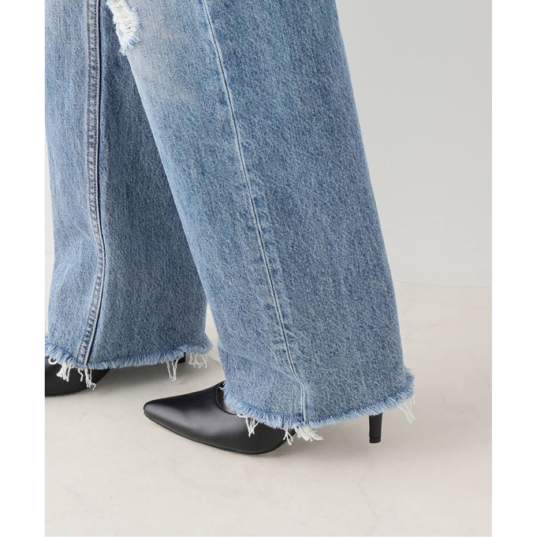 L'Appartement DEUXIEME CLASSE(アパルトモンドゥーズィエムクラス)の【ASKK NY/エーエスケーケーエヌワイ】 CROPPED DENIM レディースのパンツ(デニム/ジーンズ)の商品写真