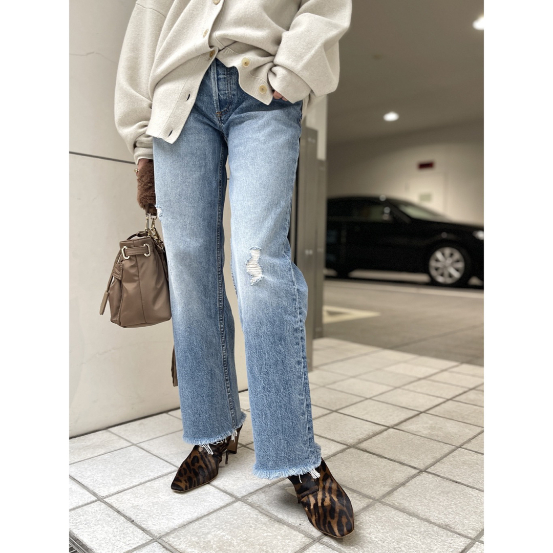 L'Appartement DEUXIEME CLASSE(アパルトモンドゥーズィエムクラス)の【ASKK NY/エーエスケーケーエヌワイ】 CROPPED DENIM レディースのパンツ(デニム/ジーンズ)の商品写真