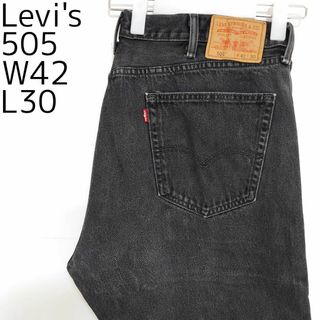 リーバイス(Levi's)のリーバイス505 Levis W42 ブラックデニム 黒 ストレート 8412(デニム/ジーンズ)