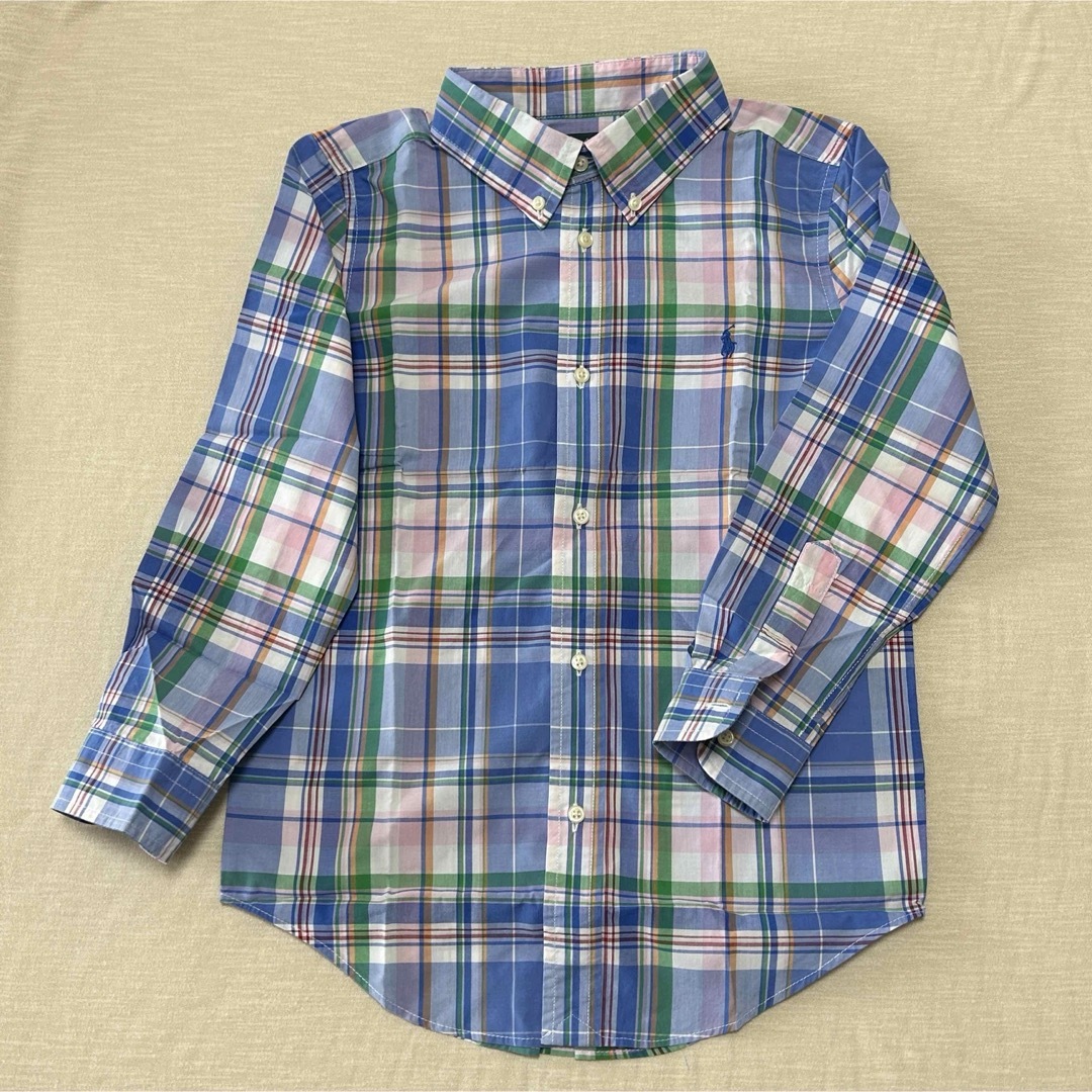 POLO RALPH LAUREN(ポロラルフローレン)のPOLO RALPH LAUREN コットン マドラス シャツ 長袖 130 キッズ/ベビー/マタニティのキッズ服男の子用(90cm~)(Tシャツ/カットソー)の商品写真