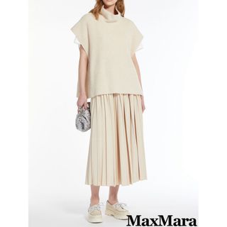 ウィークエンドマックスマーラ(Weekend Max Mara)のマックスマーラ カシミヤ混 ニットベスト ベージュ(ニット/セーター)