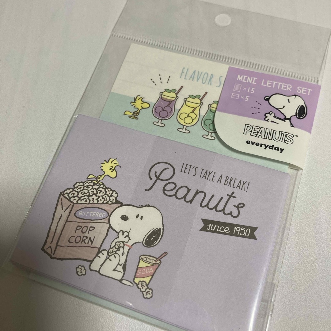 PEANUTS(ピーナッツ)のスヌーピー ミニレターセット エンタメ/ホビーのおもちゃ/ぬいぐるみ(キャラクターグッズ)の商品写真