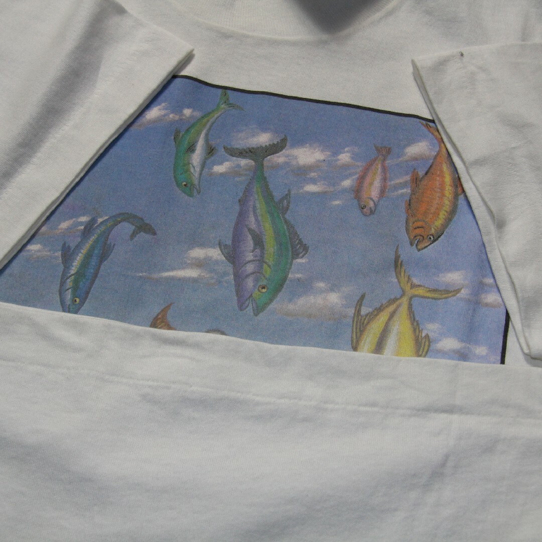 FRUIT OF THE LOOM(フルーツオブザルーム)の【デッドストック】90s USA製 STUDIO Q ネコ Tシャツ XL メンズのトップス(Tシャツ/カットソー(半袖/袖なし))の商品写真