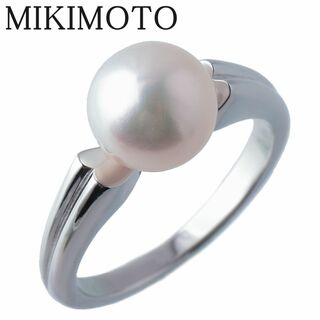 ミキモト(MIKIMOTO)のミキモト パール リング 現行モデル アコヤパール8.2mm 11号 PT950 PR-803R型 新品仕上げ済 MIKIMOTO【16362】(リング(指輪))