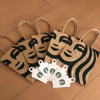 スターバックスコーヒー(Starbucks Coffee)のスターバックス　紙袋5枚(ショップ袋)