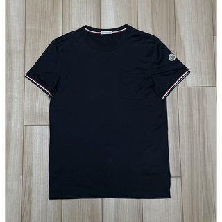 モンクレール(MONCLER)の［新品同様］モンクレール　ポケットTシャツ　ブラック　S(Tシャツ/カットソー(半袖/袖なし))