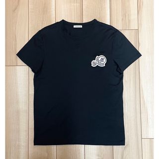 MONCLER - ［新品同様］モンクレール　Tシャツ ダブルワッペン　ブラック