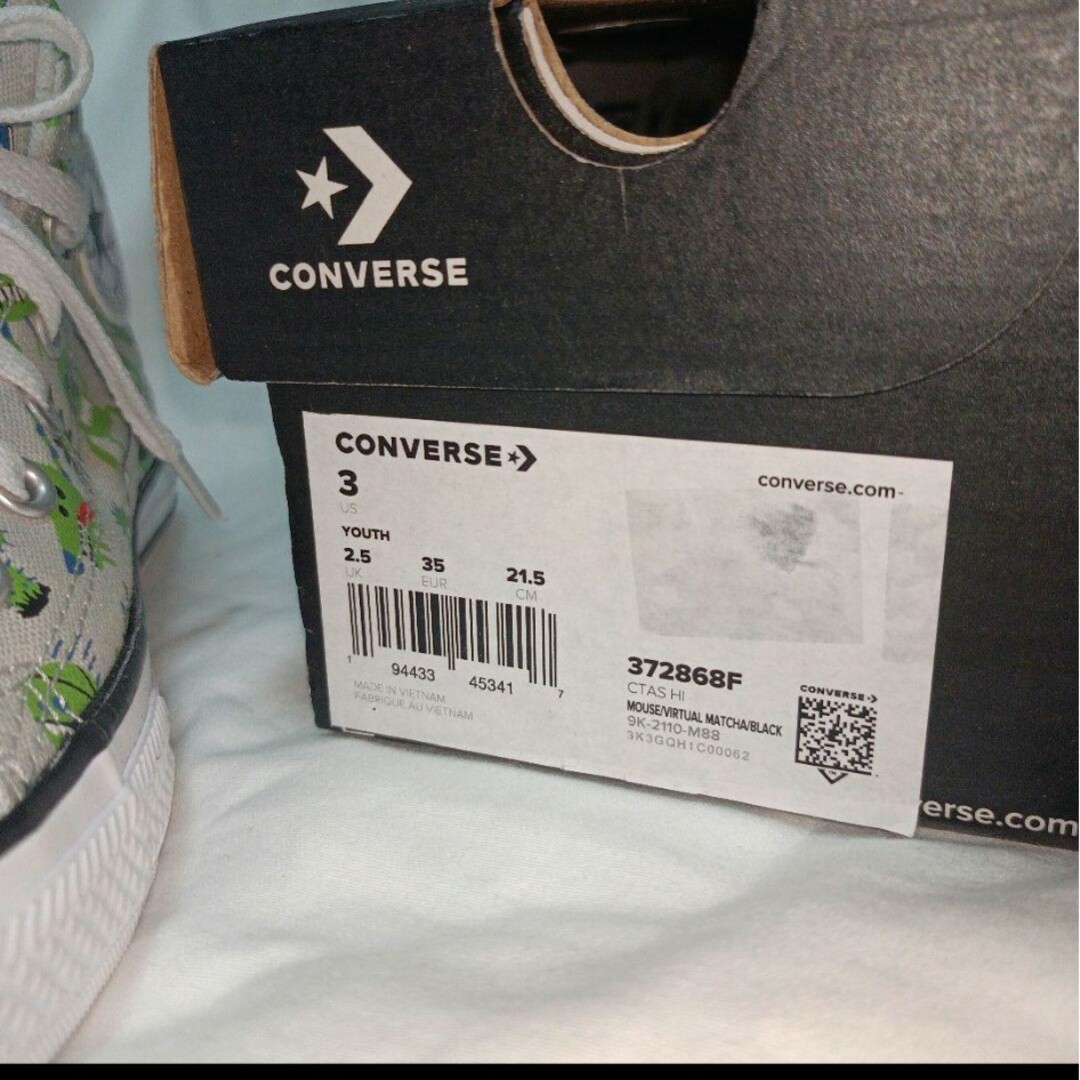 CONVERSE(コンバース)の日本未発売 新品 コンバース ハイカット 21.5cm  スニーカー バスケット キッズ/ベビー/マタニティのキッズ靴/シューズ(15cm~)(スニーカー)の商品写真