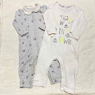 ベビーギャップ(babyGAP)のベビーギャップ　長袖ロンパース　カバーオール　ロンパース　80 秋服　冬服　長袖(カバーオール)