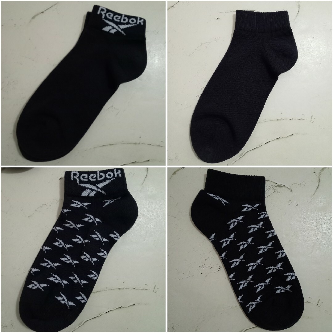 Reebok(リーボック)のANKLE SOCK 3P 2色(6足セット)♡Reebok リーボック 未使用 レディースのレッグウェア(ソックス)の商品写真