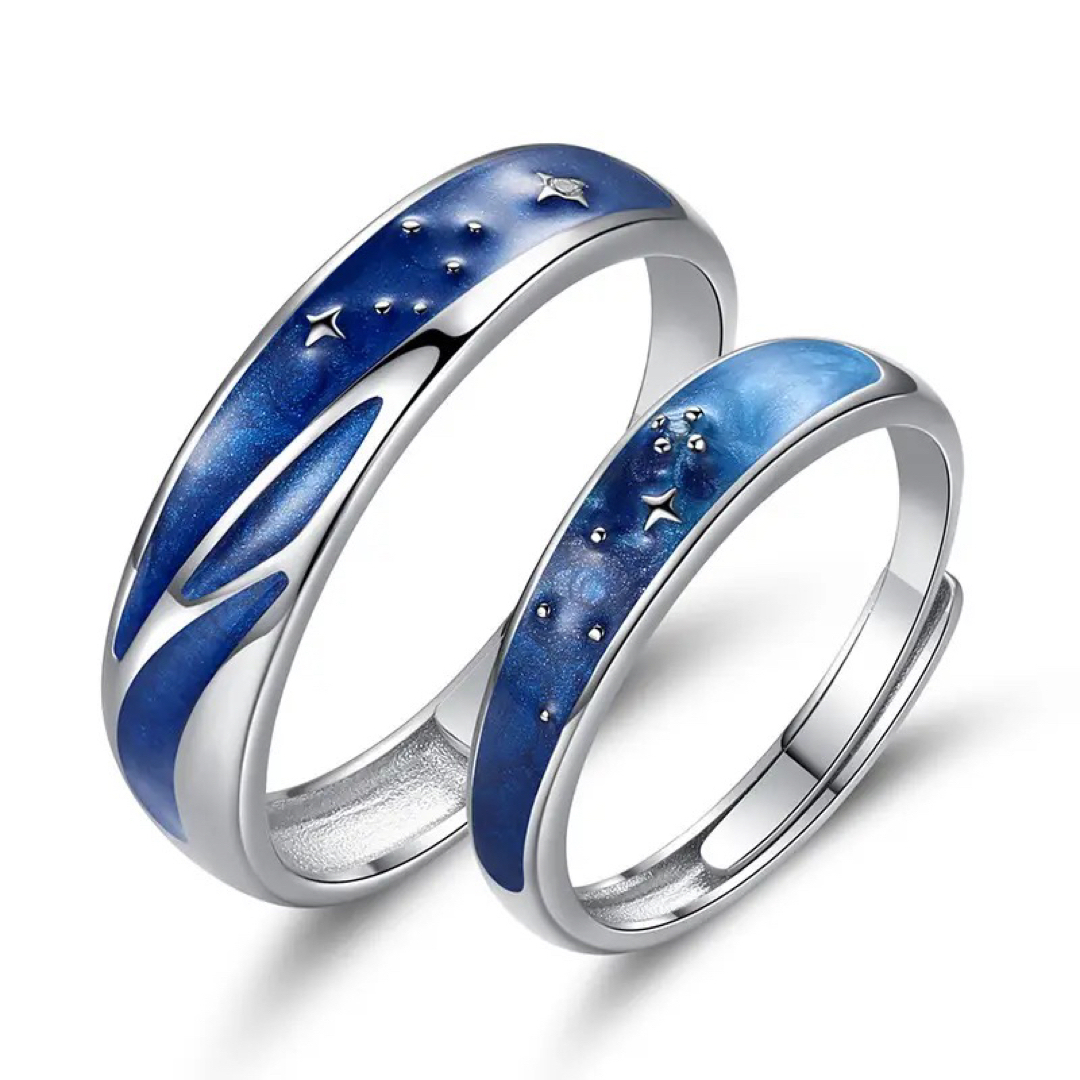 ⭐️ペアリング 結婚指輪 レディース  メンズ カップル フリーサイズ　指輪⭐️ レディースのアクセサリー(リング(指輪))の商品写真