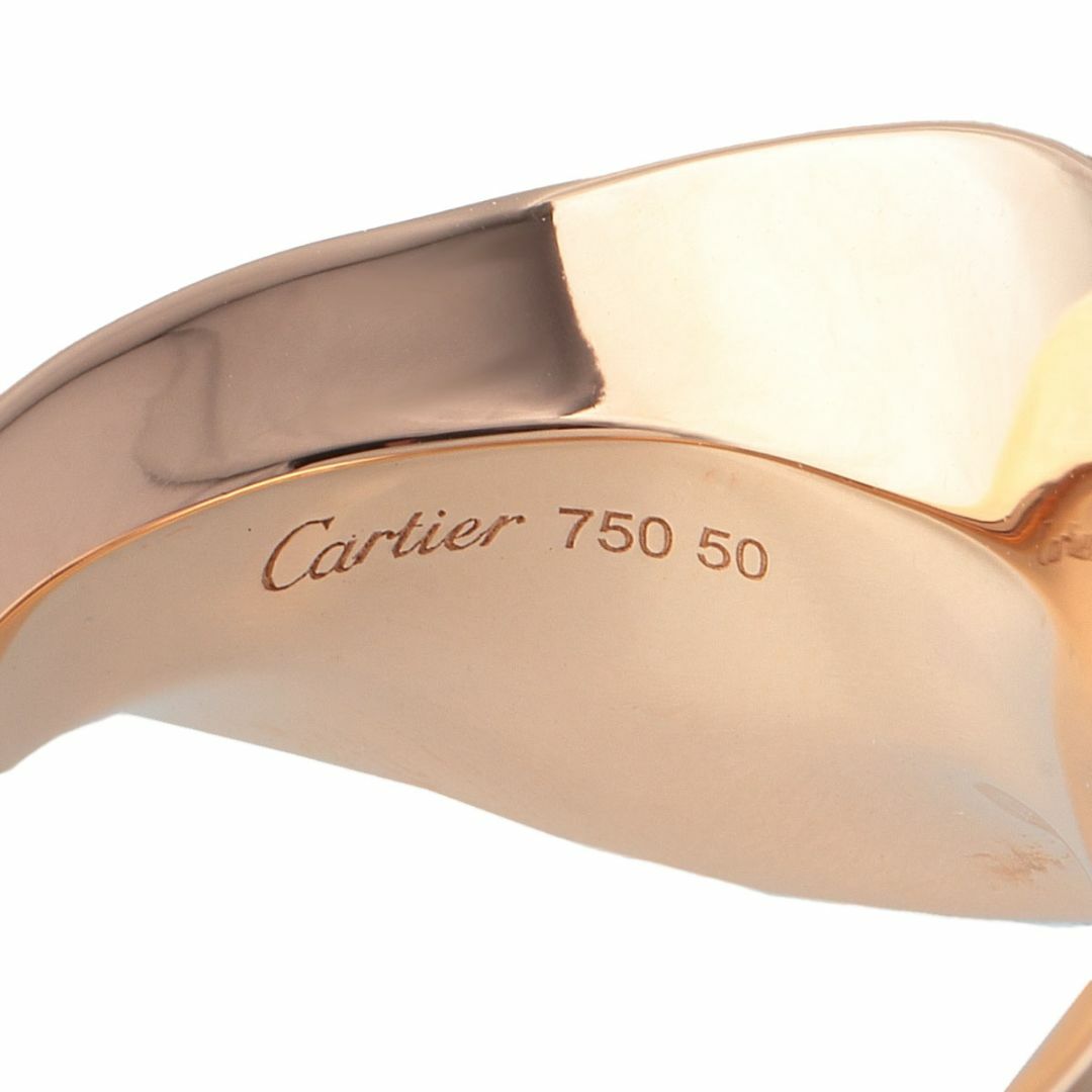 Cartier(カルティエ)のカルティエ ヌーベルバーグ ダイヤ リング #50 750YG 箱 新品仕上げ済 Cartier【15526】 レディースのアクセサリー(リング(指輪))の商品写真