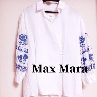 マックスマーラ(Max Mara)のMaxMara マックスマーラ WEEKEND ウィークエンド 刺繍 ブラウス(シャツ/ブラウス(長袖/七分))