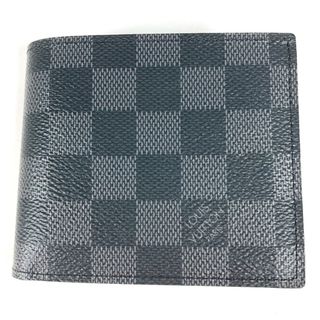 ルイヴィトン(LOUIS VUITTON)のルイヴィトン LOUIS VUITTON ポルトフォイユ・マルコ NM N63336 ダミエグラフィット コンパクトウォレット 2つ折り財布 ダミエグラフィットキャンバス ブラック 未使用(折り財布)