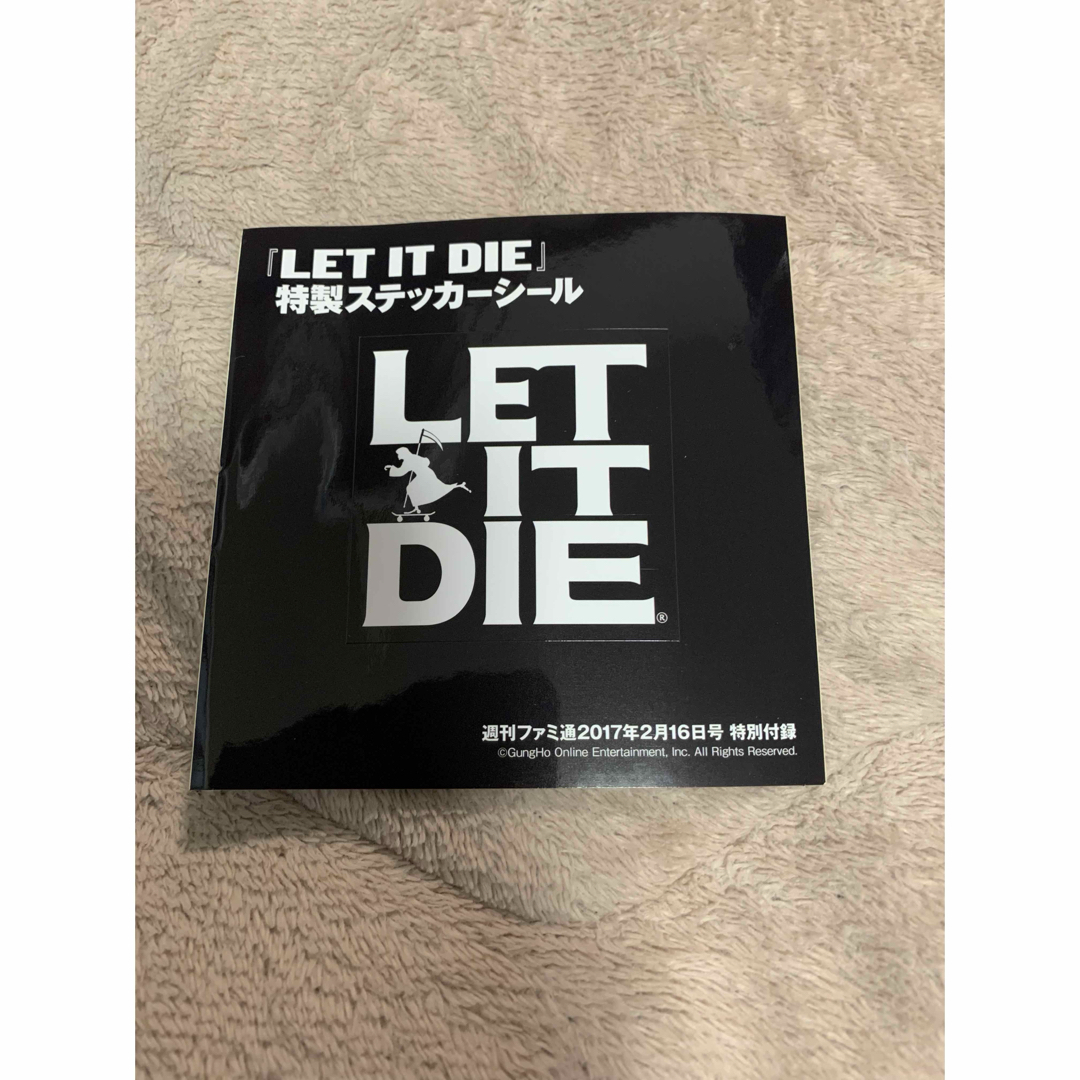 LET IT DIE 特製ステッカーシール 週刊ファミ通特別付録 エンタメ/ホビーの雑誌(ゲーム)の商品写真