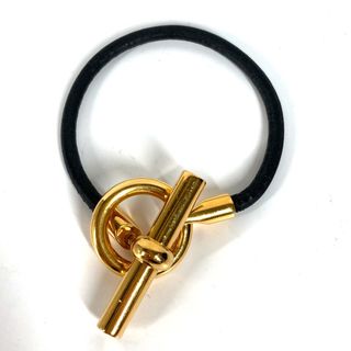 エルメス(Hermes)のエルメス HERMES グレナン アクセサリー ブレスレット レザー ブラック(ブレスレット/バングル)