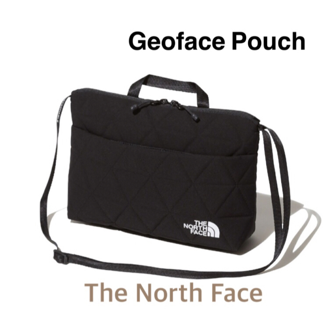 THE NORTH FACE(ザノースフェイス)のブラック★ ジオフェイスポーチ★ノースフェイス レディースのバッグ(ショルダーバッグ)の商品写真