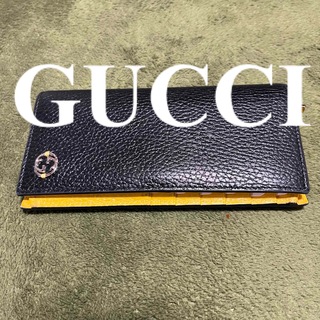 Gucci - GUCCI 正規品　長財布　小ぶり　箱付き　内側黄色！