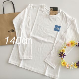 ザノースフェイス(THE NORTH FACE)の新品◇ノースフェイス◇白◇ロンT◇Tシャツ◇長袖◇パタゴニア/ロゴ/ホワイト/(Tシャツ/カットソー)