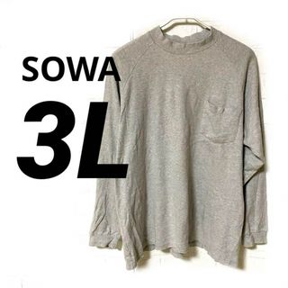 ソウワ(SOWA)の【SOWA】    メンズ　3L    ロンT    長袖Tシャツ　大きなサイズ(Tシャツ/カットソー(七分/長袖))