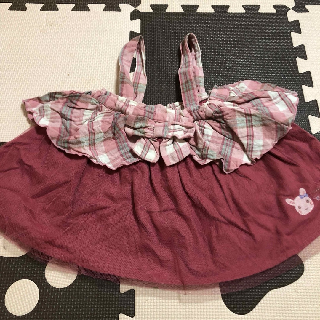 coeur a coeur(クーラクール)のクーラクール　2wayスカート　サロペット キッズ/ベビー/マタニティのキッズ服女の子用(90cm~)(ワンピース)の商品写真