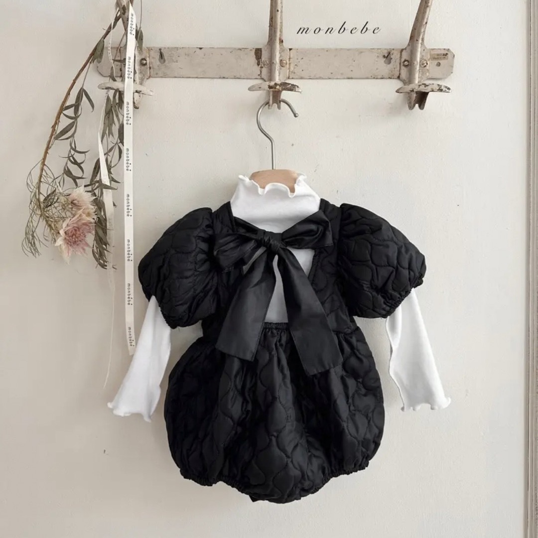 ZARA KIDS(ザラキッズ)のmonbebe / quilted bonbon suit キッズ/ベビー/マタニティのベビー服(~85cm)(ロンパース)の商品写真