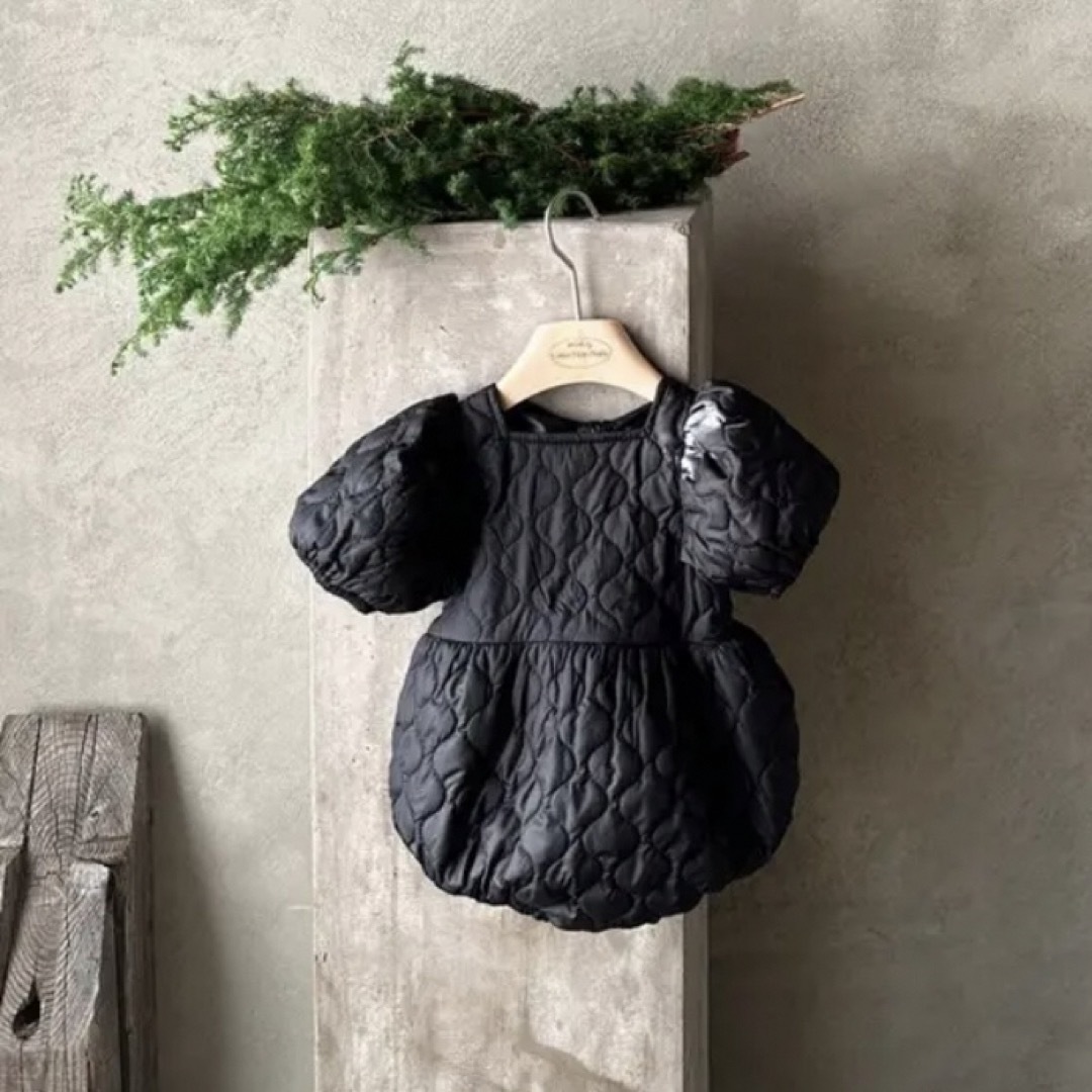 ZARA KIDS(ザラキッズ)のmonbebe / quilted bonbon suit キッズ/ベビー/マタニティのベビー服(~85cm)(ロンパース)の商品写真