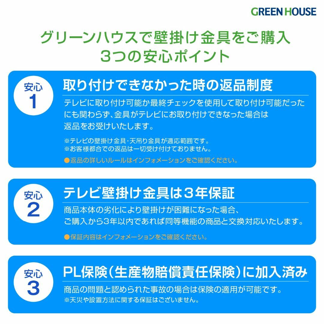 グリーンハウス テレビ 壁掛け金具 23～43インチ対応 耐荷重35kg スリム その他のその他(その他)の商品写真