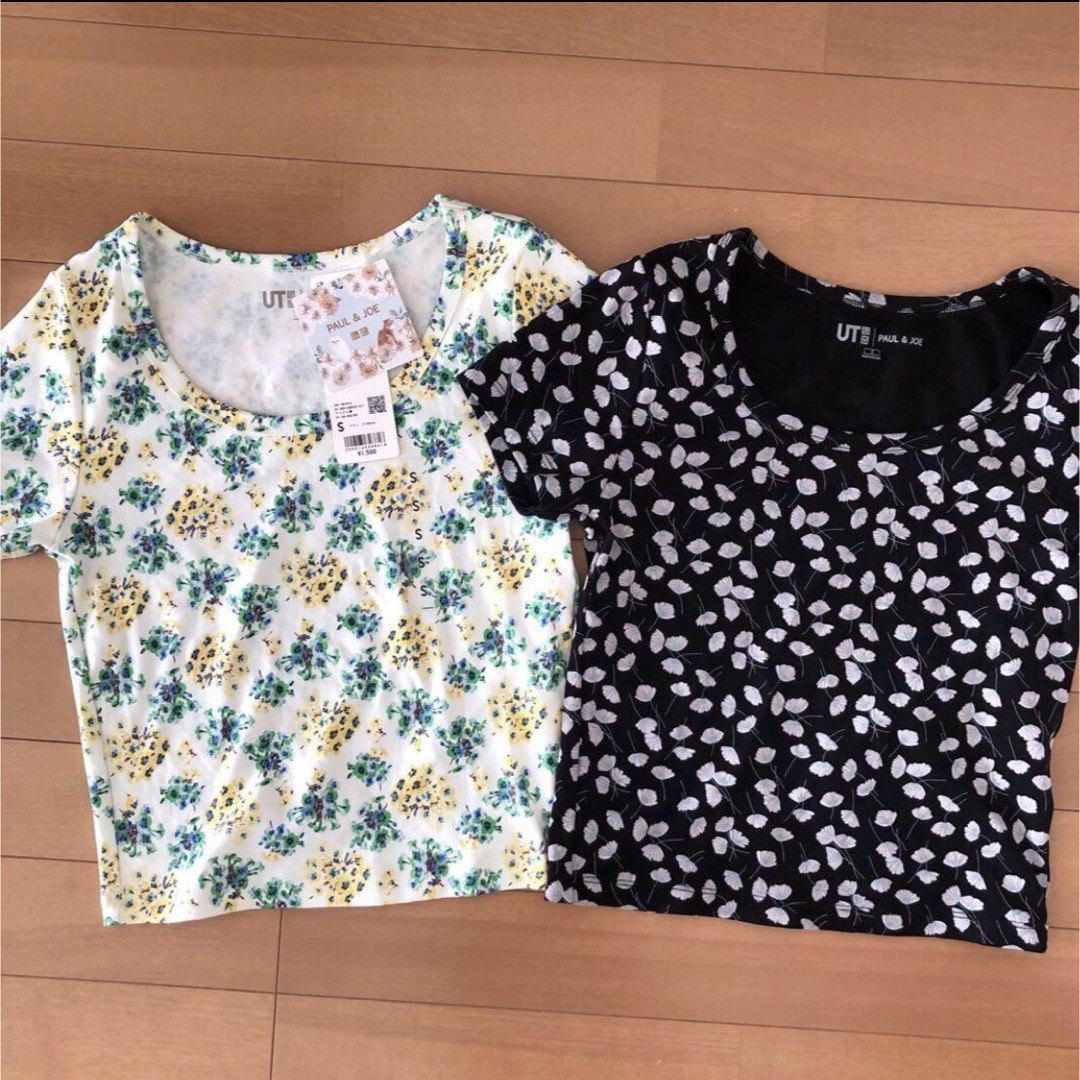 UNIQLO(ユニクロ)のUNIQLO ユニクロ ポール&ジョー PAUL&JOE Tシャツ 2枚セット レディースのトップス(Tシャツ(半袖/袖なし))の商品写真