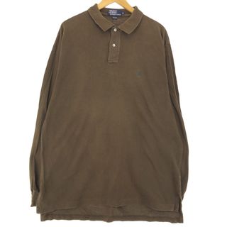 ラルフローレン(Ralph Lauren)の古着 ラルフローレン Ralph Lauren POLO by Ralph Lauren 長袖 ポロシャツ メンズXL /eaa423183(ポロシャツ)