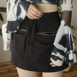 dholic - osrs オシリス / ピステキュロットスカート ブラック M 新品未使用