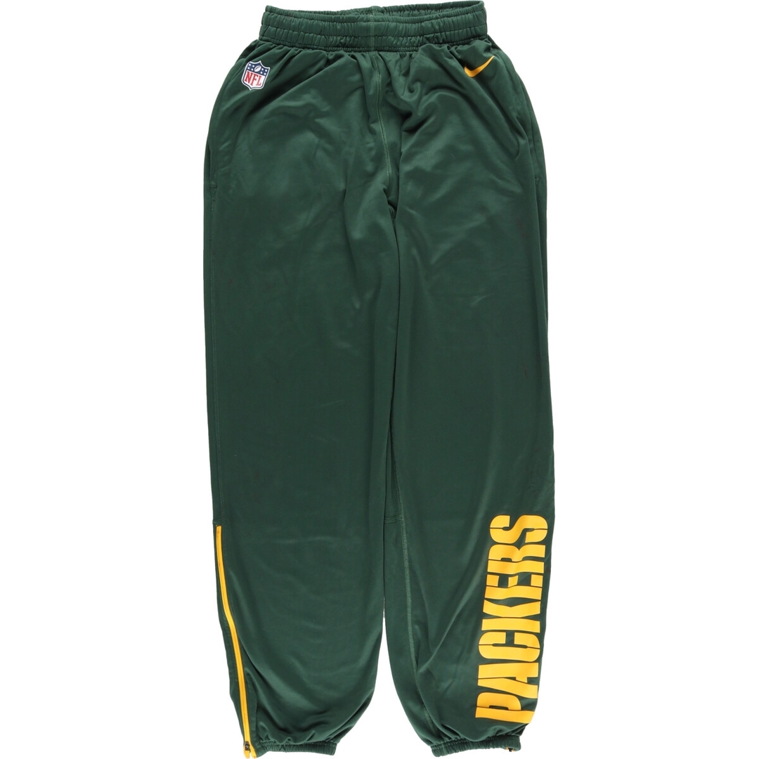 NIKE(ナイキ)の古着 ナイキ NIKE DRI-FIT NFL GREEN BAY PACKERS グリーンベイパッカーズ ジャージパンツ トラックパンツ メンズM /eaa428707 メンズのパンツ(その他)の商品写真